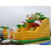 elephant jungle inflatable slides